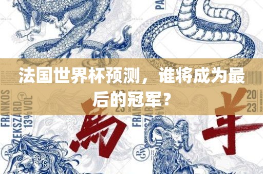 法国世界杯预测，谁将成为最后的冠军？广西贺州市华昌新材料有限公司