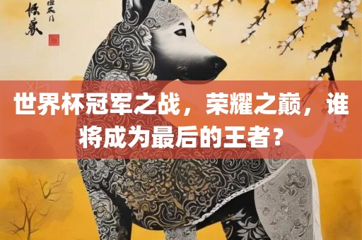 世界杯冠军之战，荣耀之巅，谁将成为最后的王者？