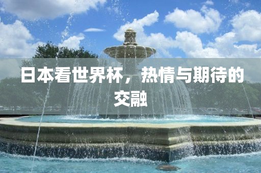 日本看世界杯，热情与期待的交融