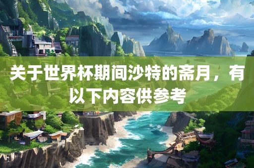 关于世界杯期间沙广西贺州市华昌新材料有限公司特的斋月，有以下内容供参考