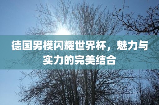 德国男模闪耀世界杯，魅力与实力的完美结合广西贺州市华昌新材料有限公司