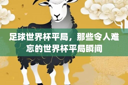 足球世界杯平局，那些令人难忘的世界杯平局瞬间广西贺州市华昌新材料有限公司