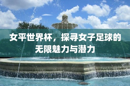 女平世界杯，探寻女子足球的无限魅力与潜力