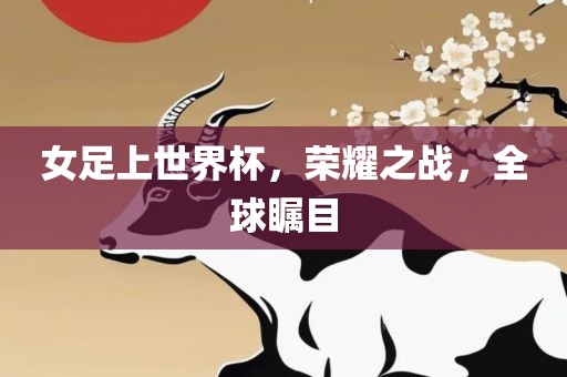女足上世界杯，荣耀之战，全球瞩目