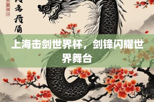 上海击剑世界杯，剑锋闪耀世界舞台