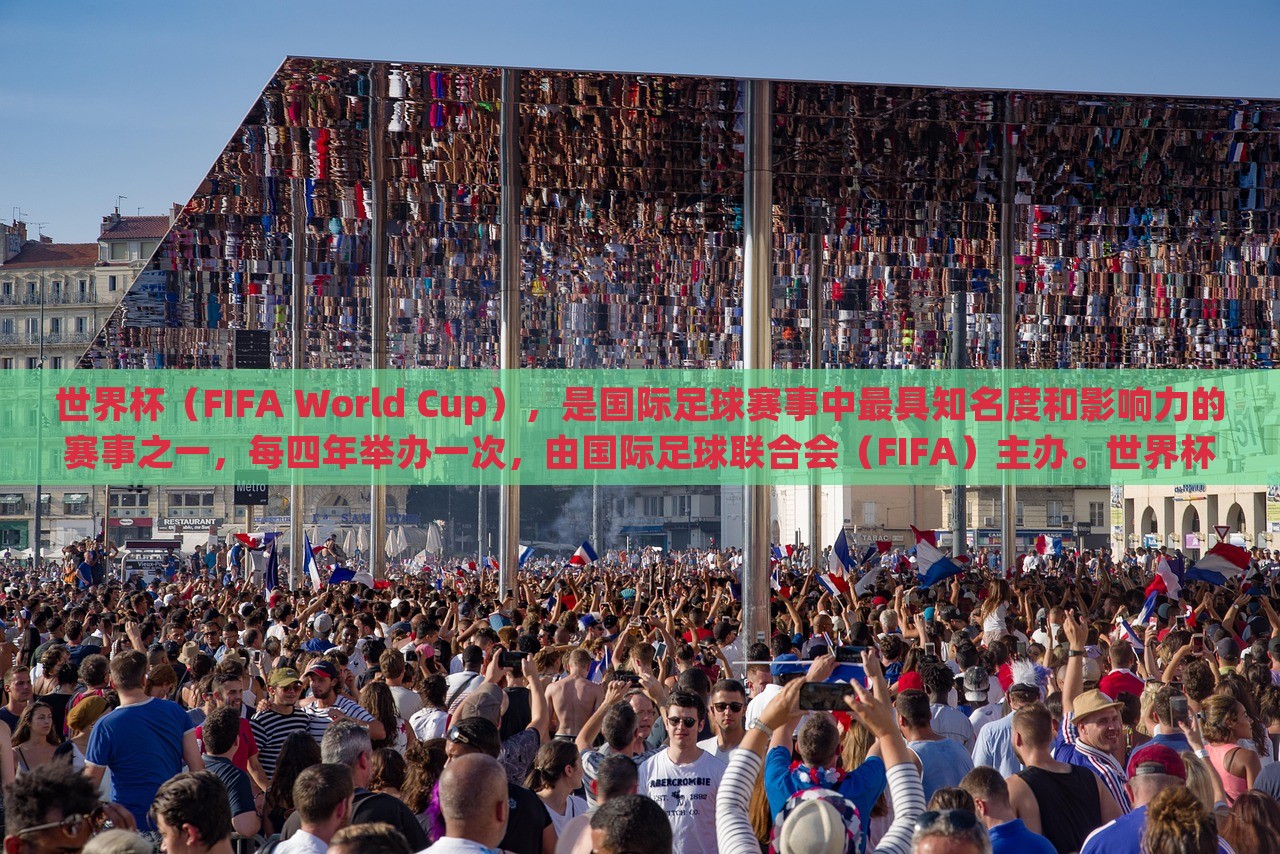 世界杯（FIFA World Cup），是国际足球赛事中最具知名度和影响力的赛事之一，每四年举办一次，由国际足球联合会（FIFA）主办。世界杯的举办是为了促进全球足球运动的发展，并加强各国之间的交流与友谊。世界杯赛事的规模和影响力在逐渐扩大，已经成为全球体育界最盛大的赛事之一。广西贺州市华昌新材料有限公司